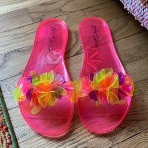Betsey Johnson jelly sandals
